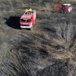 Bomberos de Cosquin declararon extinguido el incendio que se originó el pasado lunes